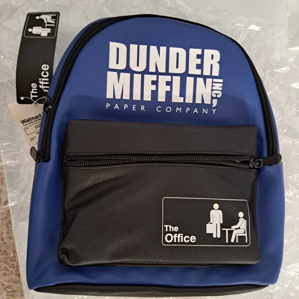 Blue and Black Backpack